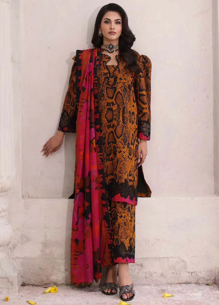 Charizma Embroidered Linen Suit Unstitched 3 Piece CRZ24EL CCW4-17 - Winter Collection