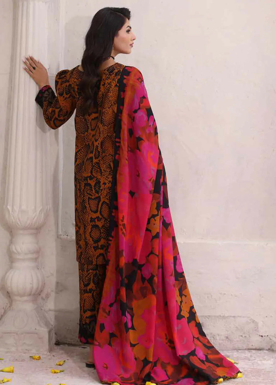Charizma Embroidered Linen Suit Unstitched 3 Piece CRZ24EL CCW4-17 - Winter Collection