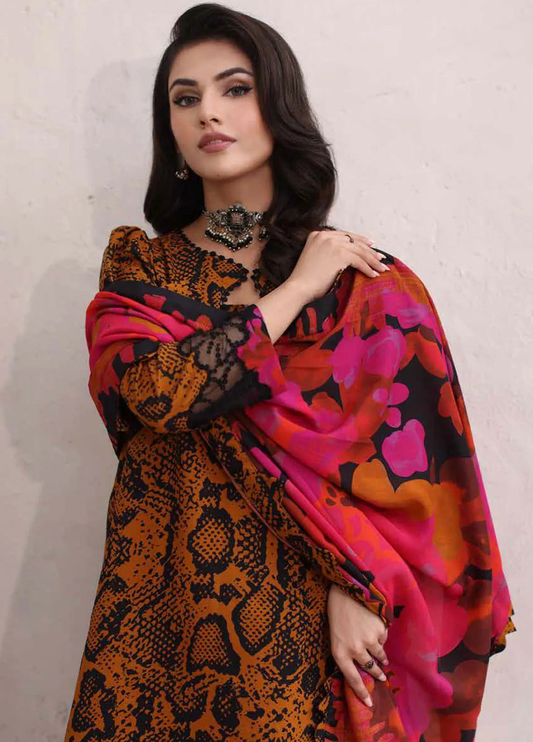 Charizma Embroidered Linen Suit Unstitched 3 Piece CRZ24EL CCW4-17 - Winter Collection