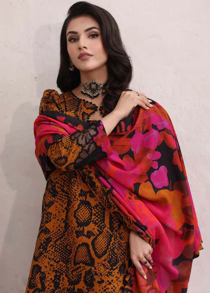 Charizma Embroidered Linen Suit Unstitched 3 Piece CRZ24EL CCW4-17 - Winter Collection