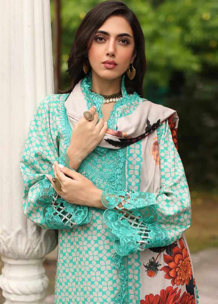 Charizma Embroidered Linen Suit Unstitched 3 Piece CRZ24EL CCW4-18 - Winter Collection