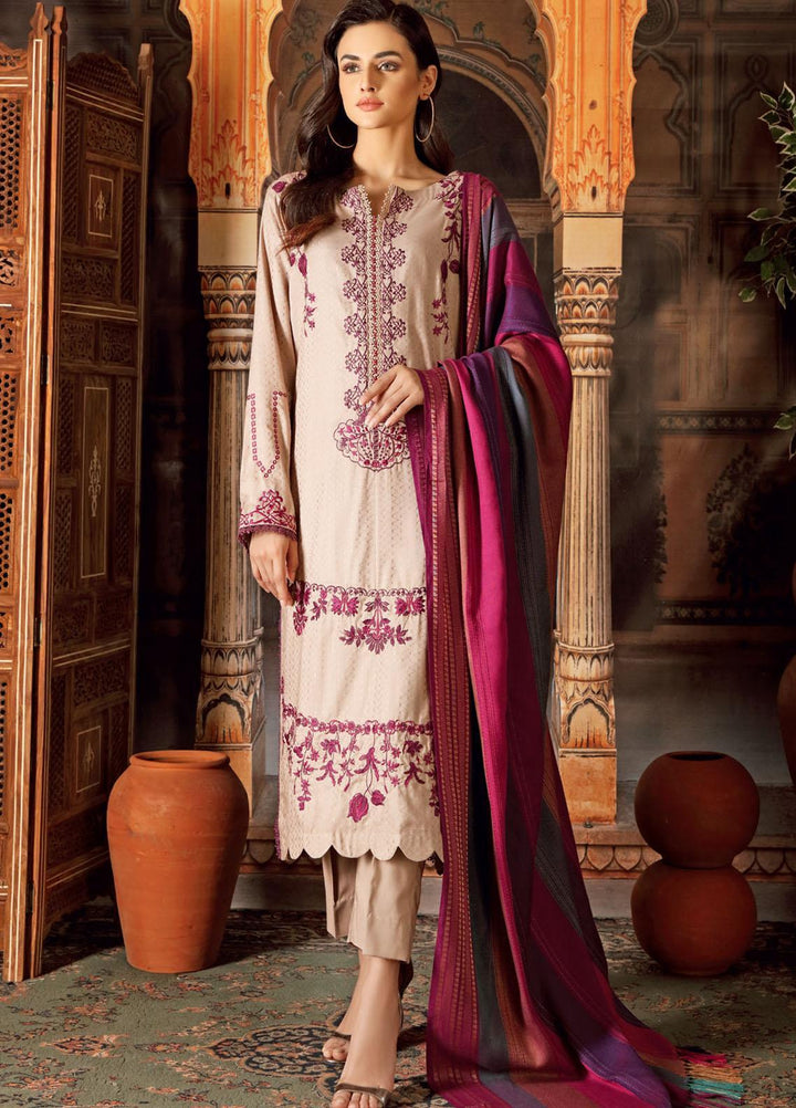 Charizma Embroidered Ikkat Suits Unstitched 3 Piece CRZ21MI CMI-07 - Winter Collection