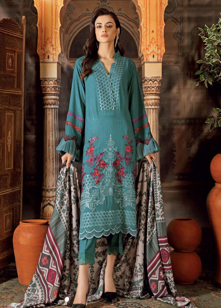 Charizma Embroidered Ikkat Suits Unstitched 3 Piece CRZ21MI CMI-08 - Winter Collection
