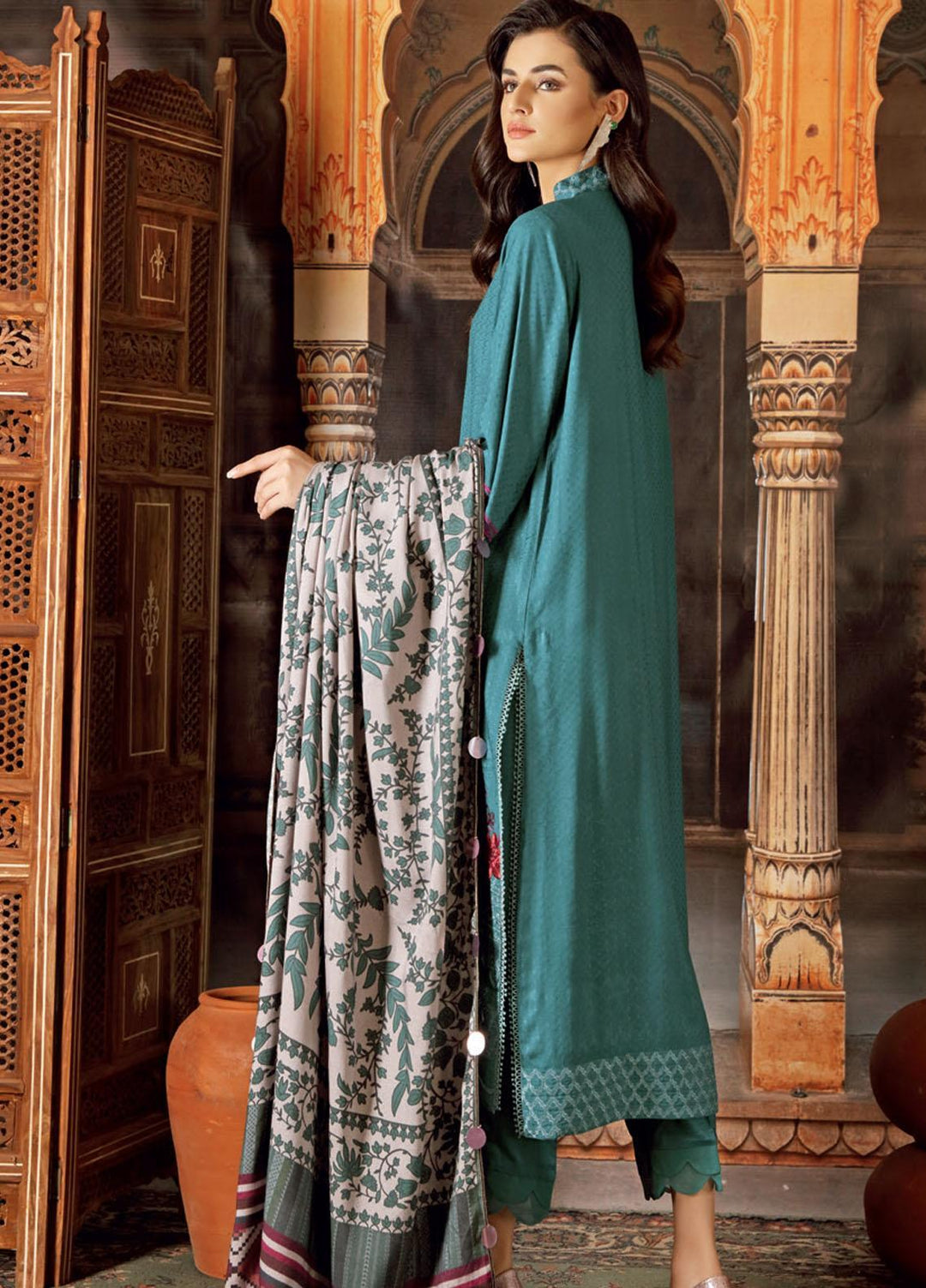 Charizma Embroidered Ikkat Suits Unstitched 3 Piece CRZ21MI CMI-08 - Winter Collection