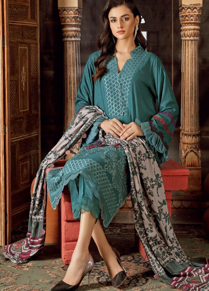 Charizma Embroidered Ikkat Suits Unstitched 3 Piece CRZ21MI CMI-08 - Winter Collection
