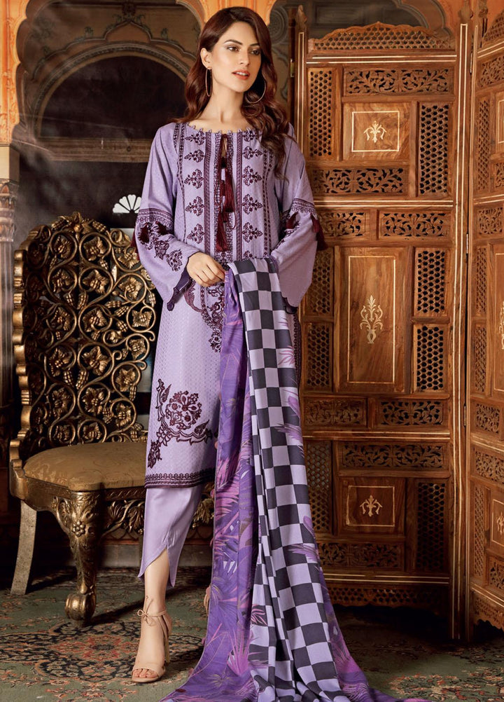 Charizma Embroidered Ikkat Suits Unstitched 3 Piece CRZ21MI CMI-09 - Winter Collection