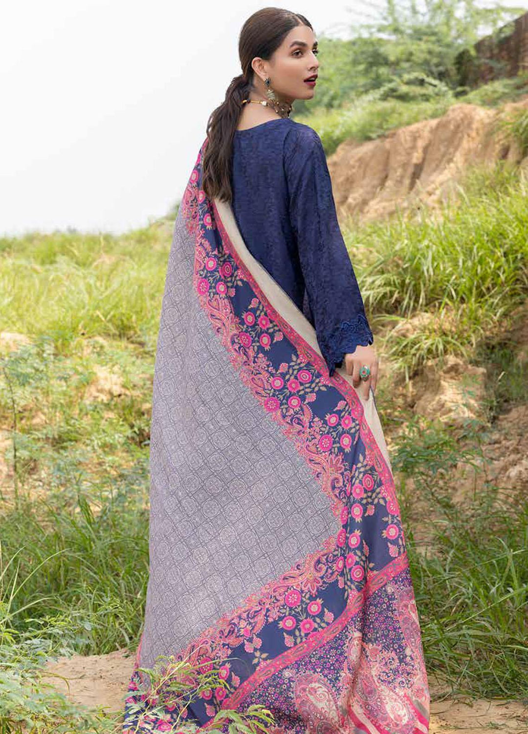 Charizma Embroidered Marina Suits Unstitched 3 Piece CRZ22MJ CLJ-03 - Winter Collection