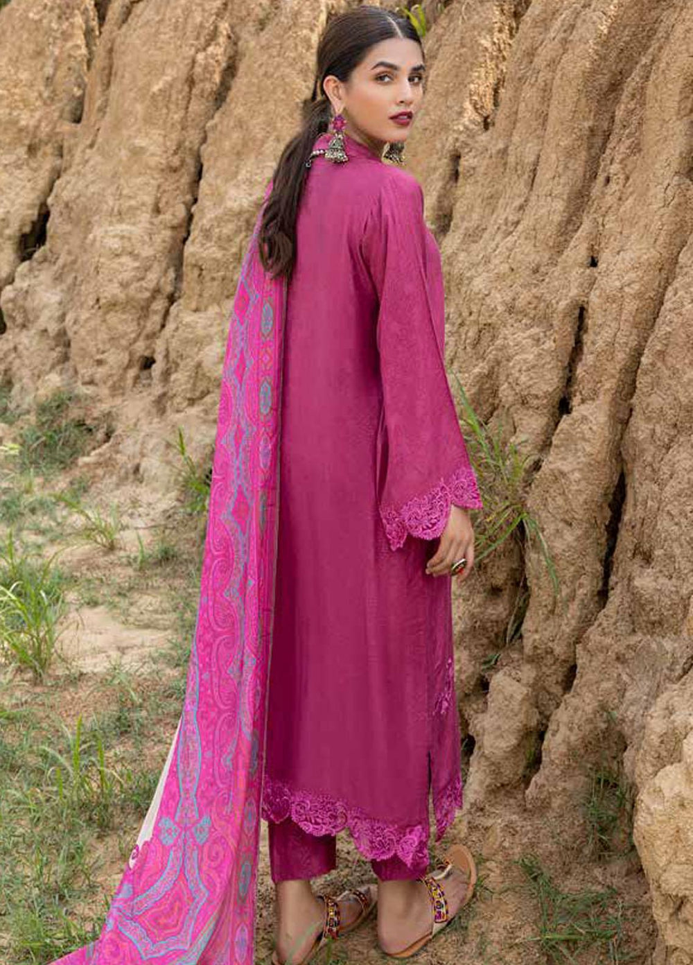 Charizma Embroidered Marina Suits Unstitched 3 Piece CRZ22MJ CLJ-04 - Winter Collection