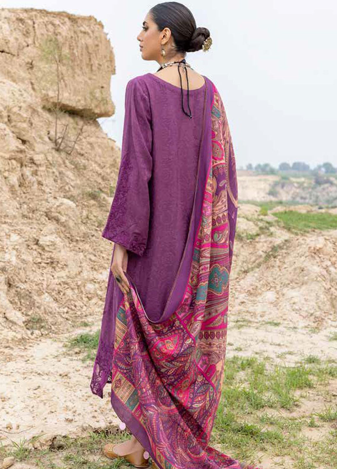 Charizma Embroidered Marina Suits Unstitched 3 Piece CRZ22MJ CLJ-06 - Winter Collection