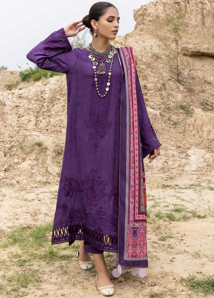 Charizma Embroidered Marina Suits Unstitched 3 Piece CRZ22MJ CLJ-07 - Winter Collection