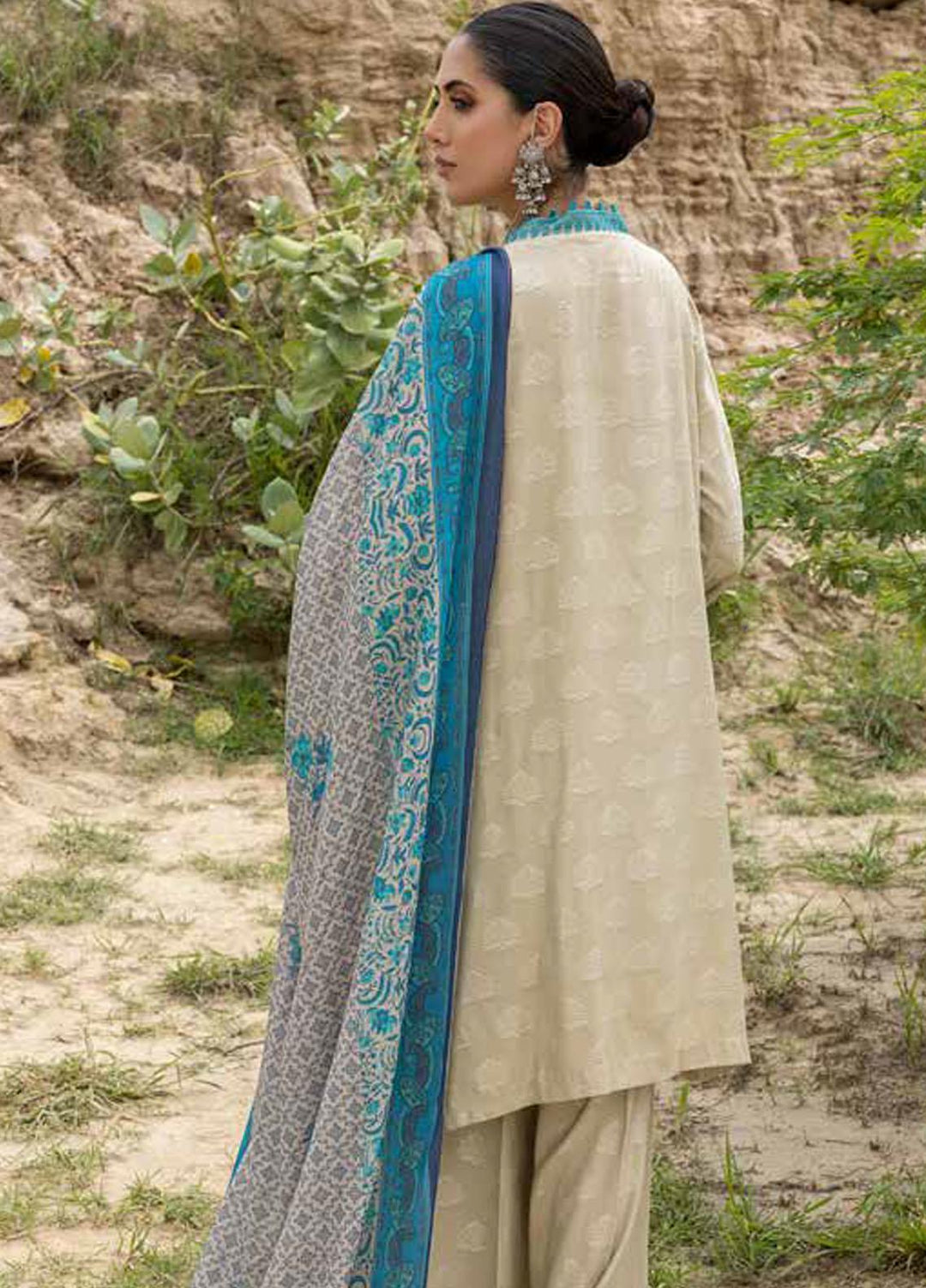 Charizma Embroidered Marina Suits Unstitched 3 Piece CRZ22MJ CLJ-08 - Winter Collection