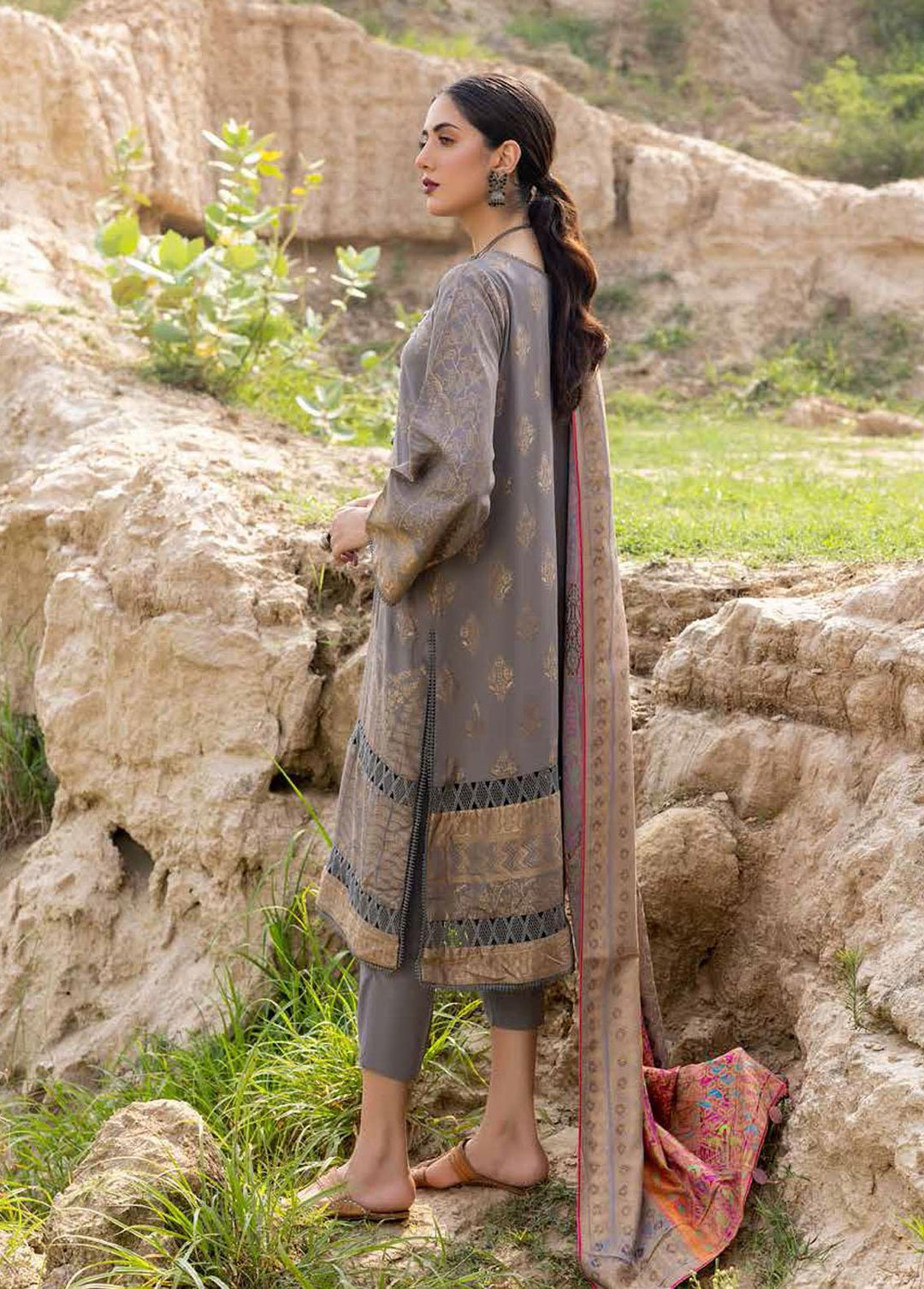 Charizma Embroidered Marina Suits Unstitched 3 Piece CRZ22M CMJ-07 - Winter Collection