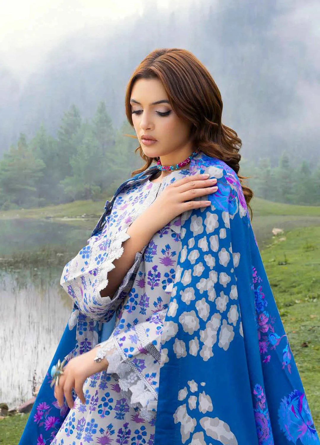 Charizma Embroidered Staple Suits Unstitched 3 Piece CRZ24CS CCW5-02 - Winter Collection