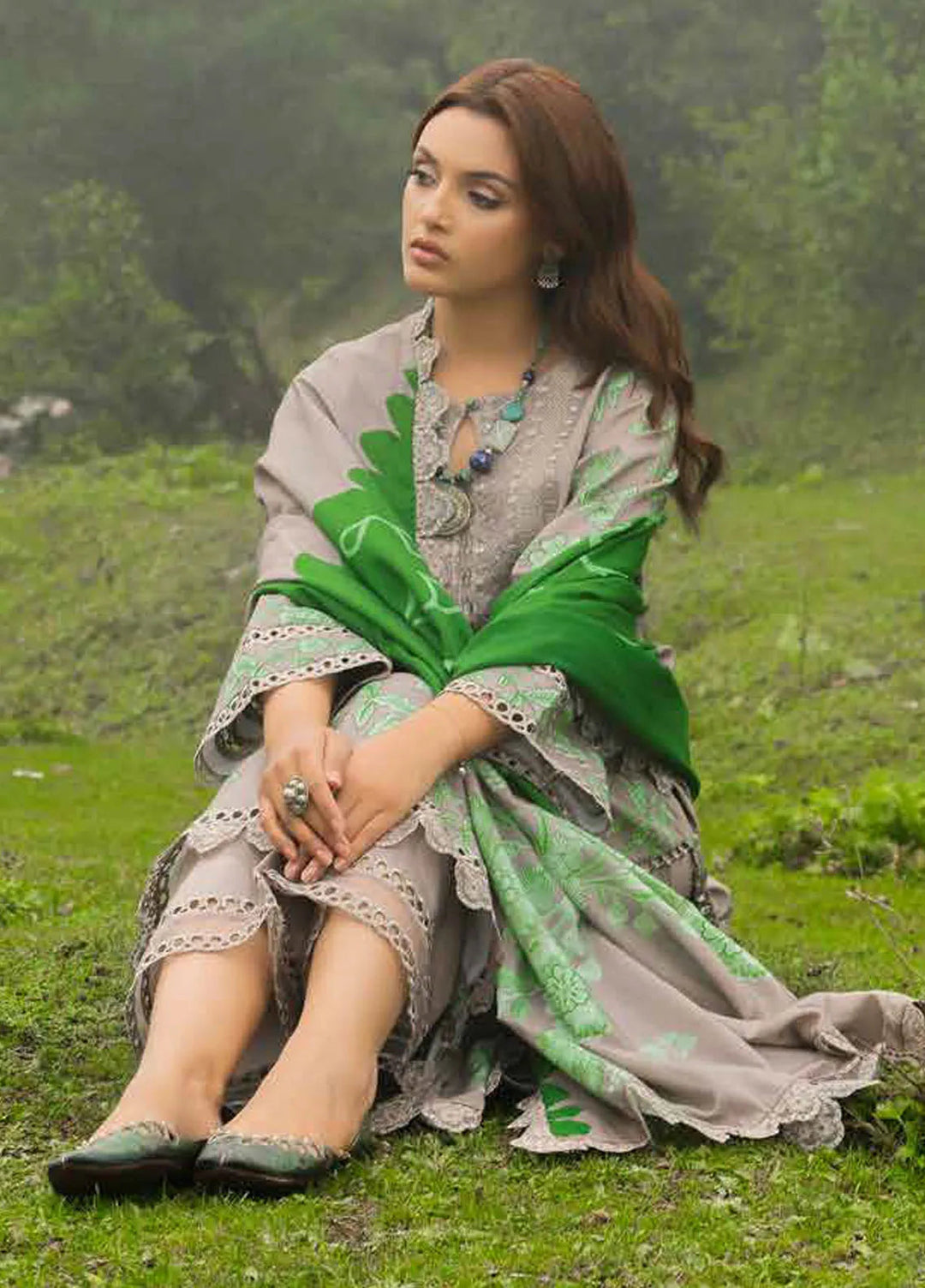 Charizma Embroidered Staple Suits Unstitched 3 Piece CRZ24CS CCW5-04 - Winter Collection