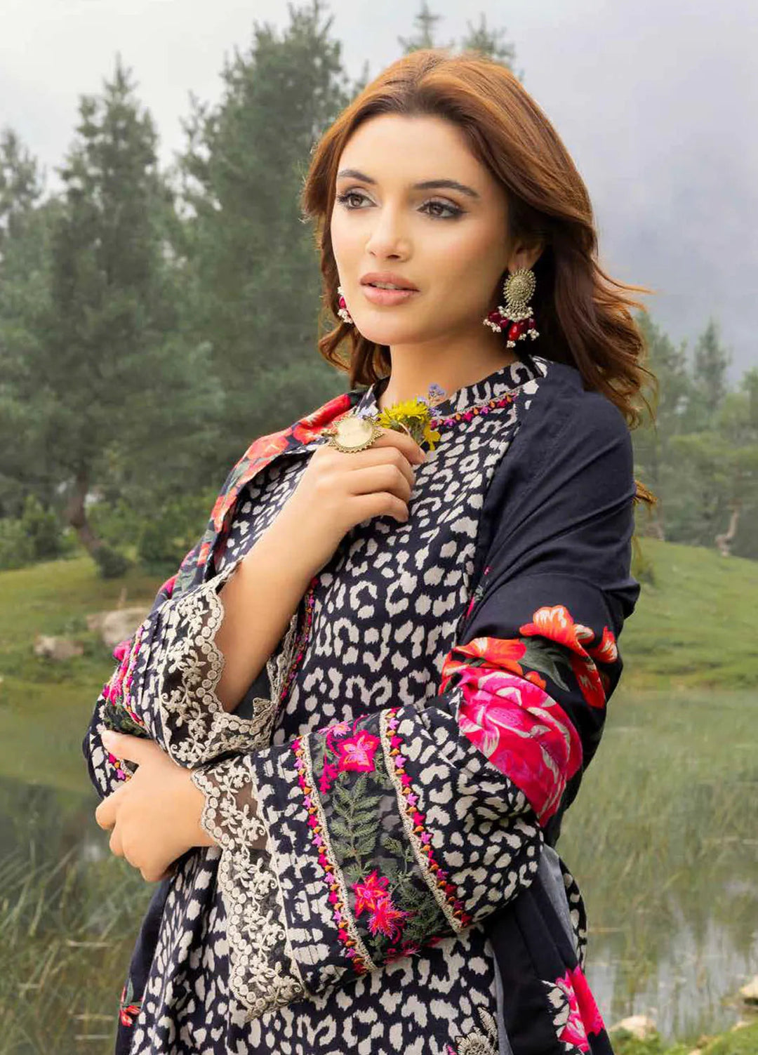 Charizma Embroidered Staple Suits Unstitched 3 Piece CRZ24CS CCW5-07 - Winter Collection
