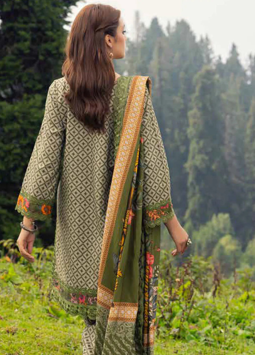 Charizma Embroidered Staple Suits Unstitched 3 Piece CRZ24CS CCW5-08 - Winter Collection