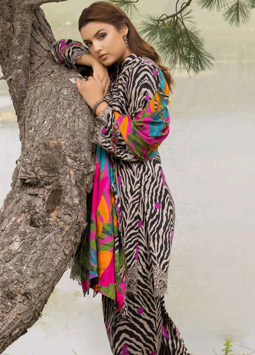 Charizma Embroidered Staple Suits Unstitched 3 Piece CRZ24CS CCW5-10 - Winter Collection