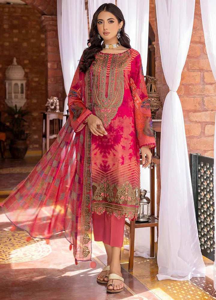 Charizma Embroidered Swiss Voile Suits Unstitched 3 Piece CRZ23SV CSM-01 - Summer Collection