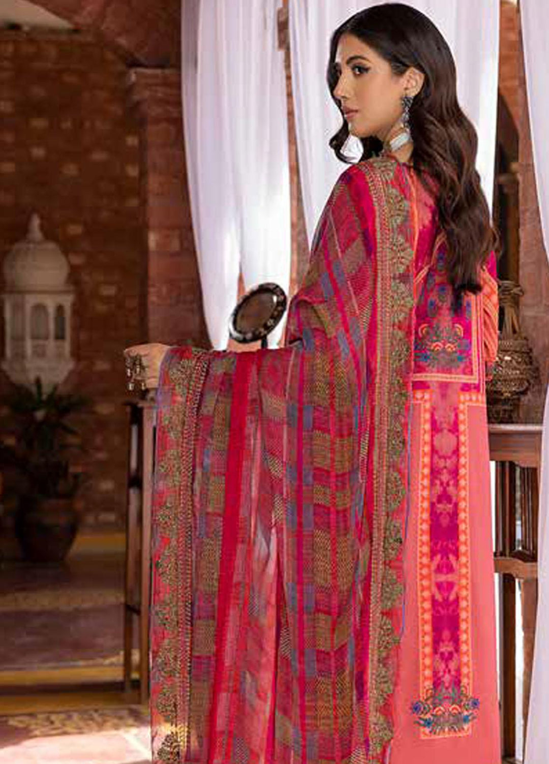 Charizma Embroidered Swiss Voile Suits Unstitched 3 Piece CRZ23SV CSM-01 - Summer Collection