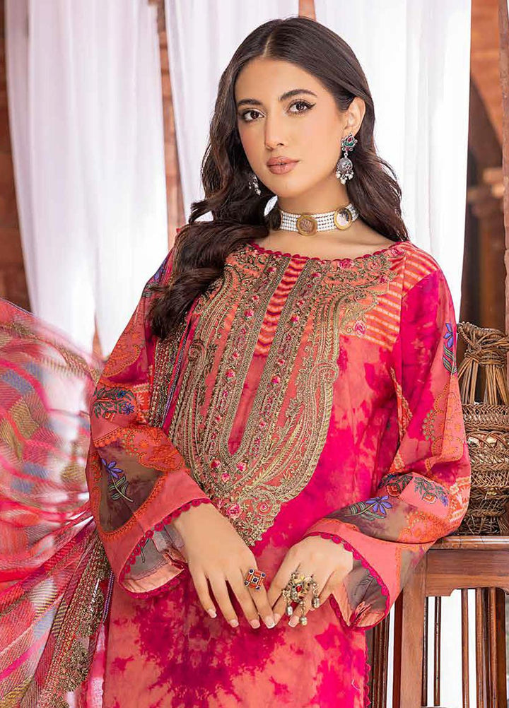 Charizma Embroidered Swiss Voile Suits Unstitched 3 Piece CRZ23SV CSM-01 - Summer Collection