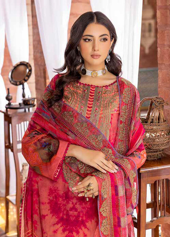 Charizma Embroidered Swiss Voile Suits Unstitched 3 Piece CRZ23SV CSM-01 - Summer Collection