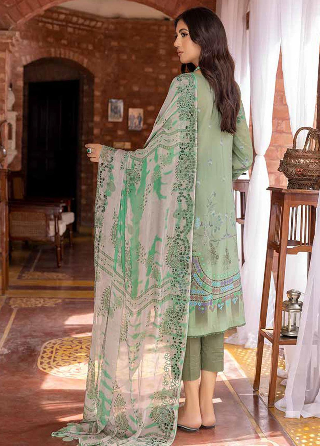 Charizma Embroidered Swiss Voile Suits Unstitched 3 Piece CRZ23SV CSM-02 - Summer Collection