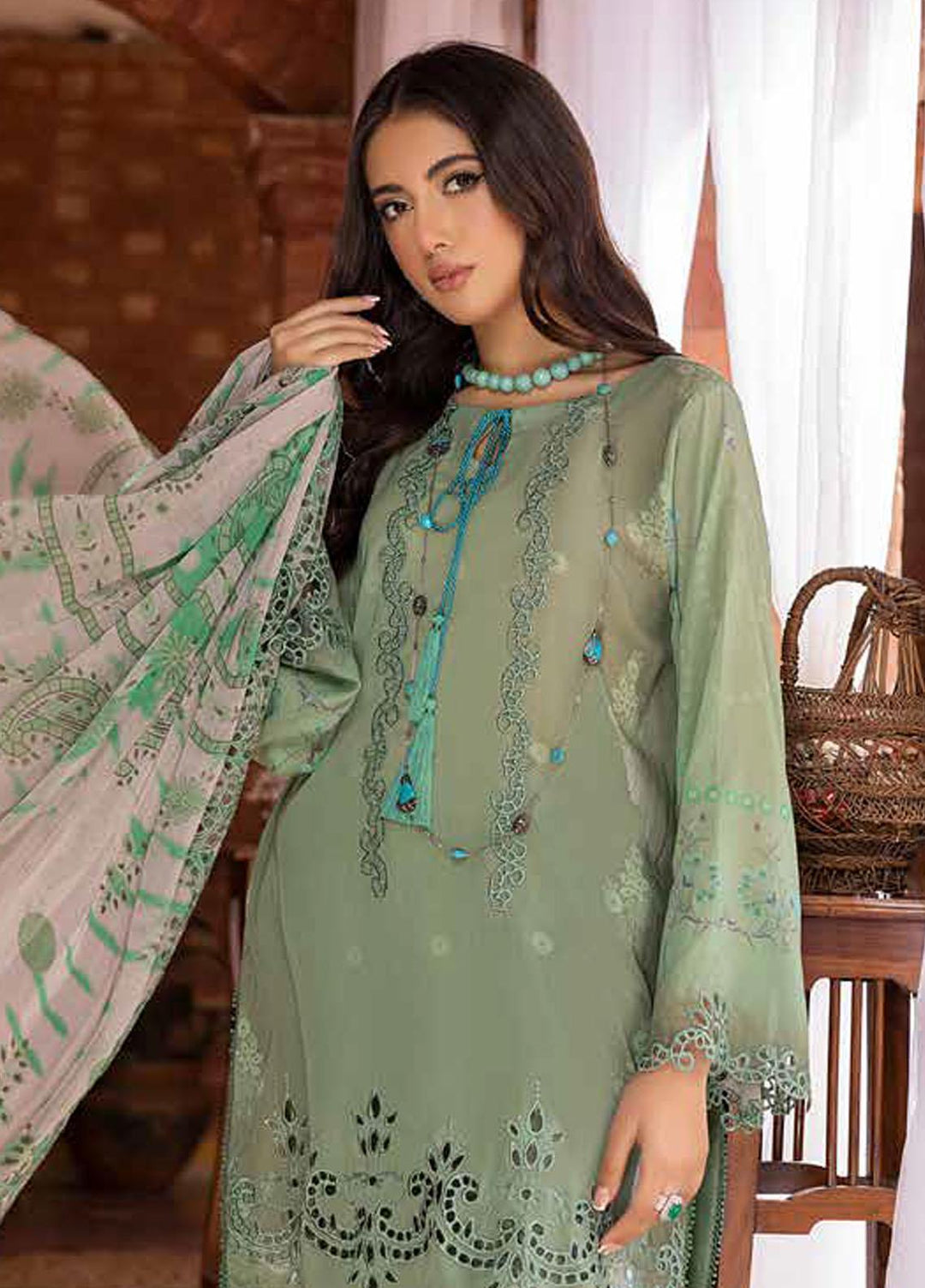 Charizma Embroidered Swiss Voile Suits Unstitched 3 Piece CRZ23SV CSM-02 - Summer Collection