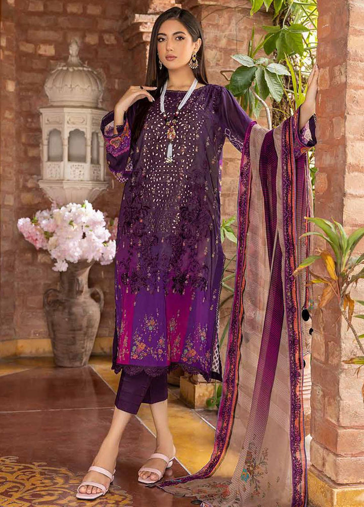 Charizma Embroidered Swiss Voile Suits Unstitched 3 Piece CRZ23SV CSM-03 - Summer Collection