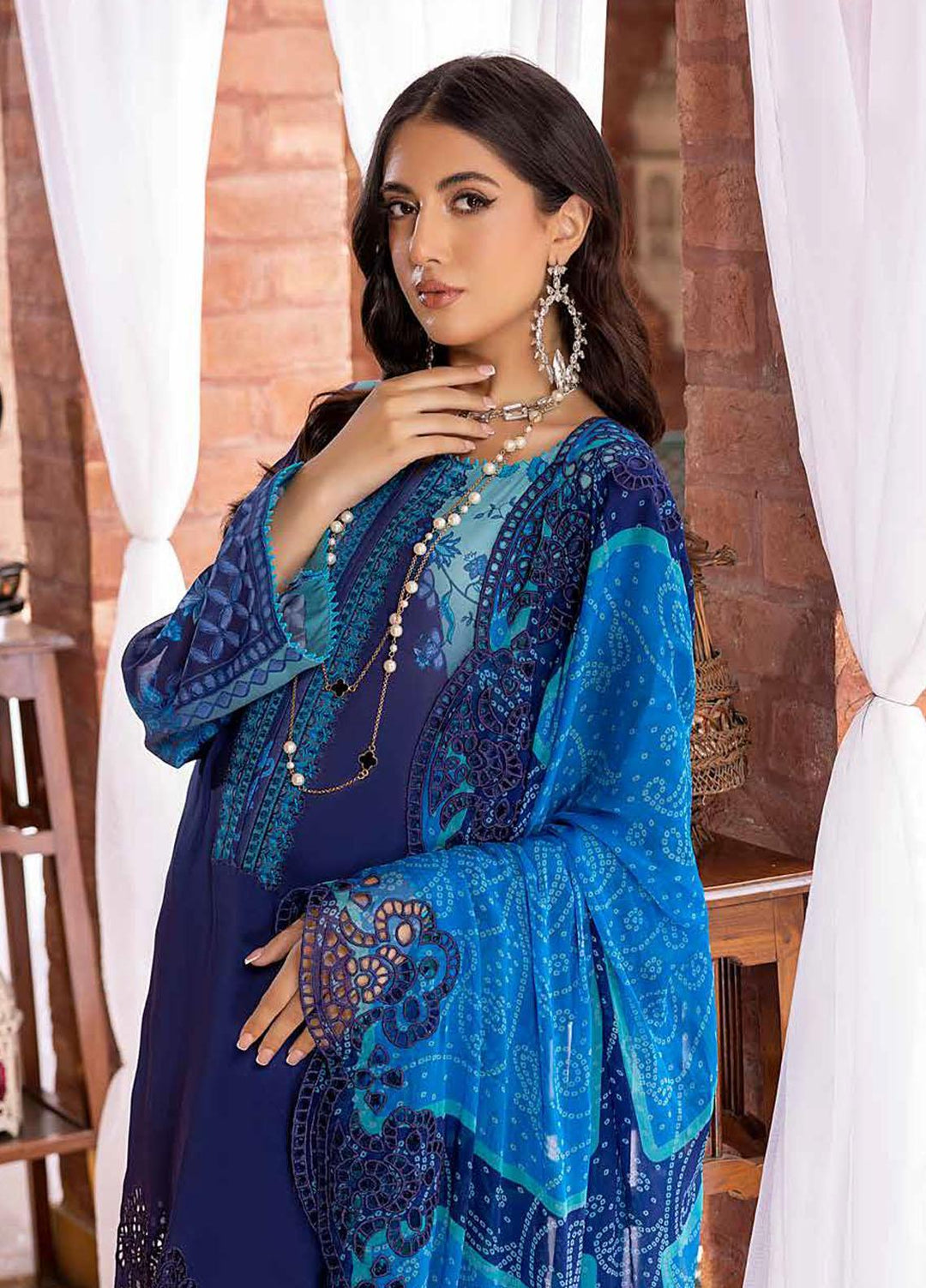 Charizma Embroidered Swiss Voile Suits Unstitched 3 Piece CRZ23SV CSM-05 - Summer Collection