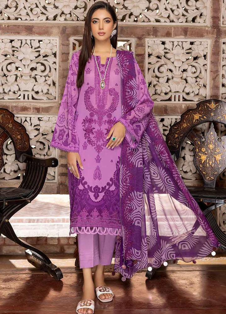 Charizma Embroidered Swiss Voile Suits Unstitched 3 Piece CRZ23SV CSM-08 - Summer Collection