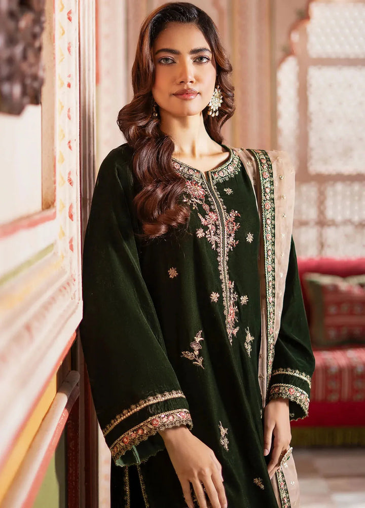 Charizma Embroidered Velvet Suits Unstitched 3 Piece CRZ24SV3 CVT4-16 - Winter Collection