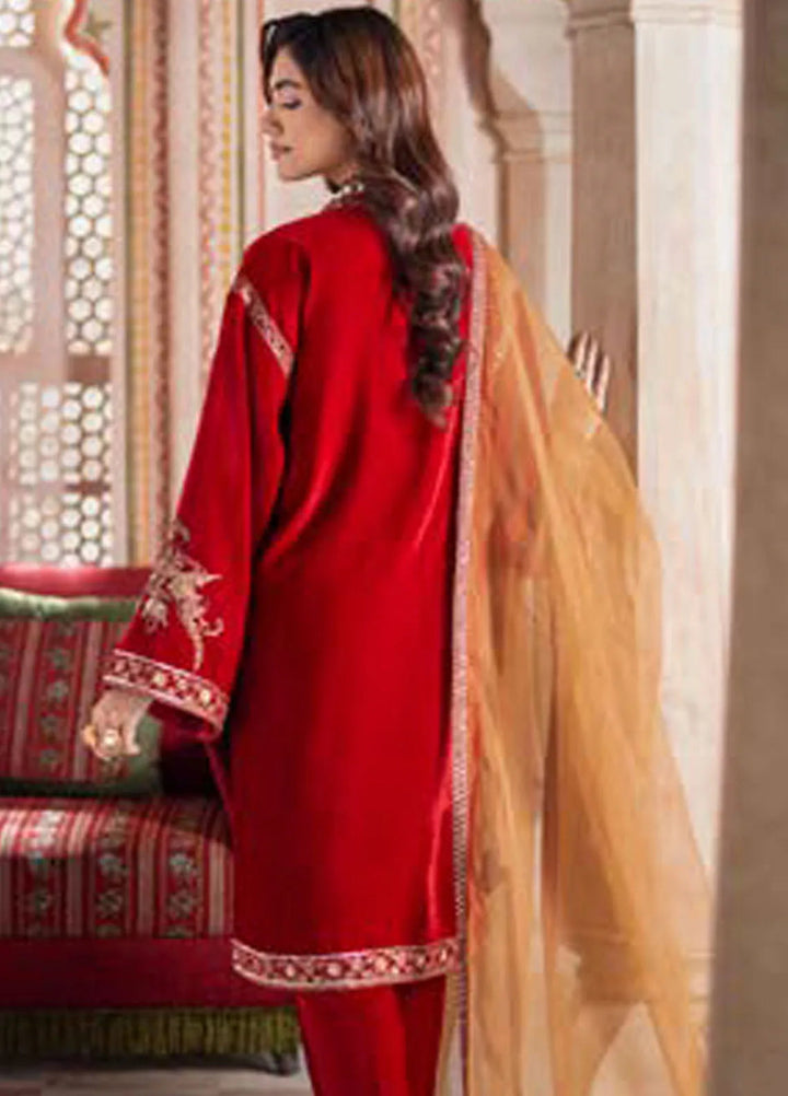 Minor Defect - Charizma Embroidered Velvet Suits Unstitched 3 Piece CRZ24SV3 CVT4-17 - Winter Collection