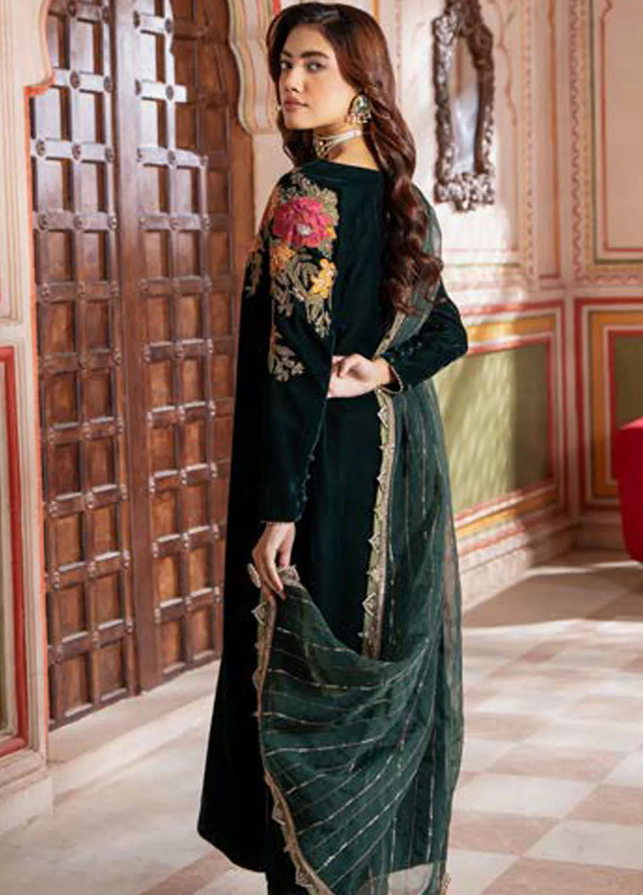 Charizma Embroidered Velvet Suits Unstitched 3 Piece CRZ24SV3 CVT4-20 - Winter Collection