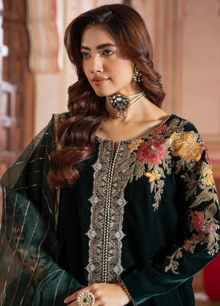 Charizma Embroidered Velvet Suits Unstitched 3 Piece CRZ24SV3 CVT4-20 - Winter Collection