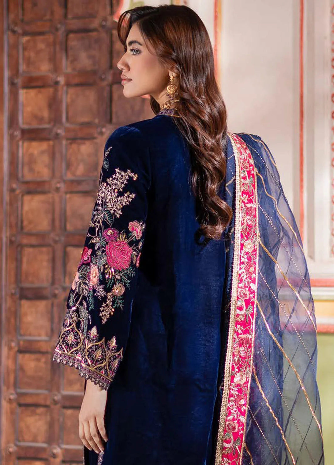 Charizma Embroidered Velvet Suits Unstitched 3 Piece CRZ24SV3 CVT4-21 - Winter Collection