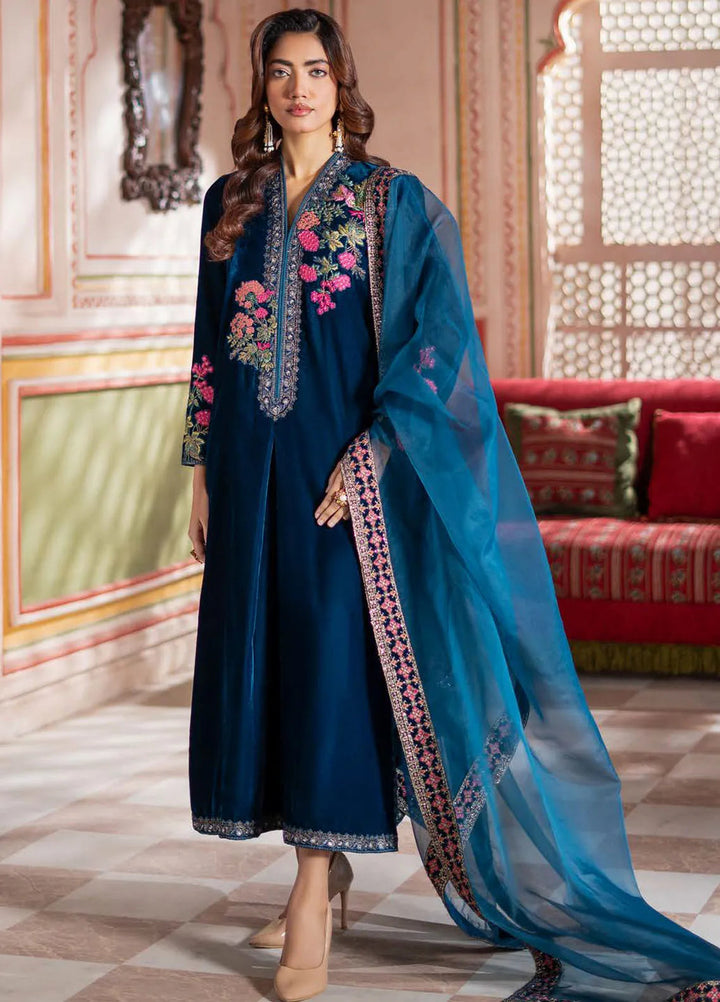 Charizma Embroidered Velvet Suits Unstitched 3 Piece CRZ24SV3 CVT4-22 - Winter Collection