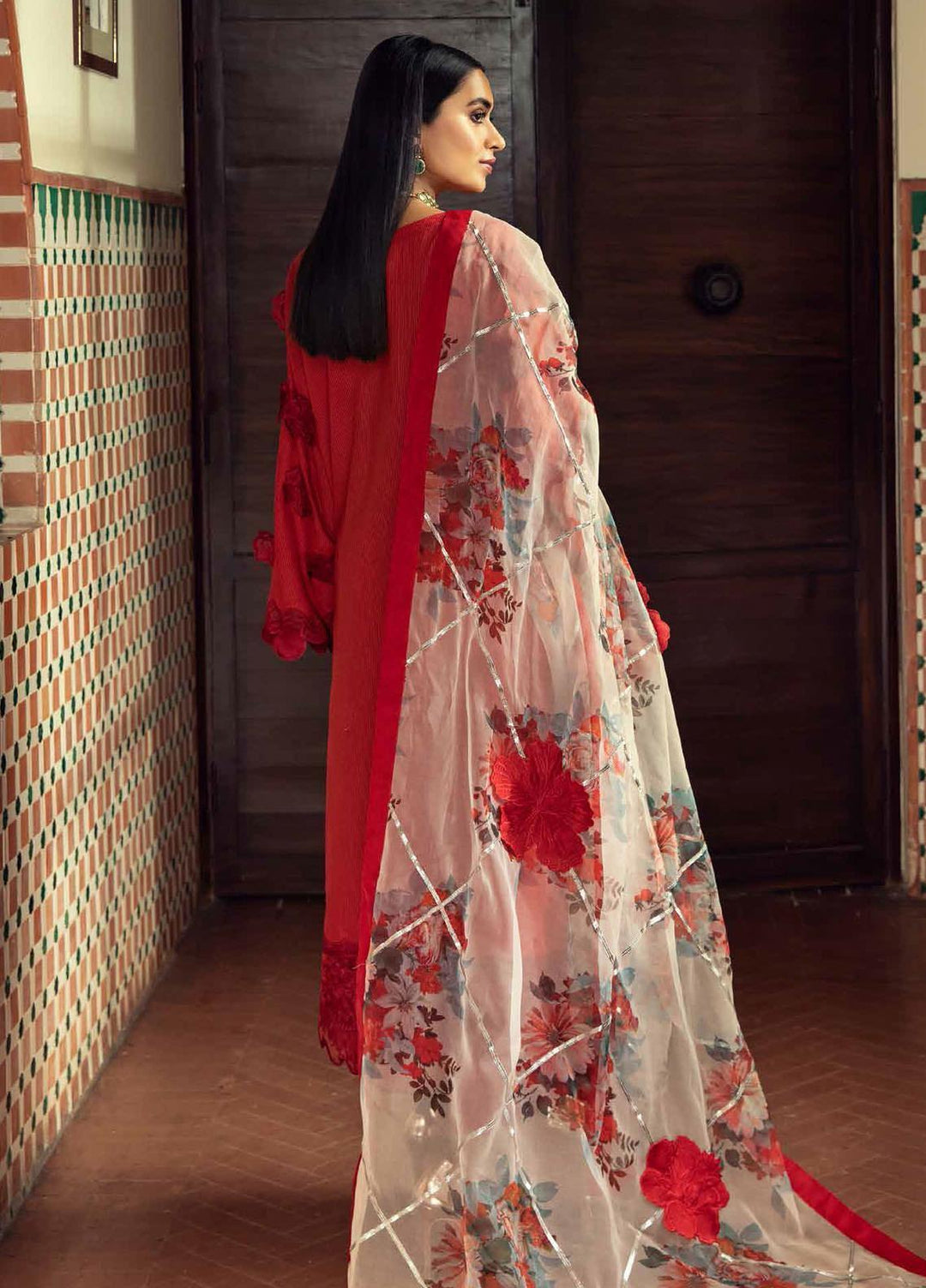 Charizma Embroidered Lawn Suits Unstitched 3 Piece CRZ21F ED-08 - Festive Collection