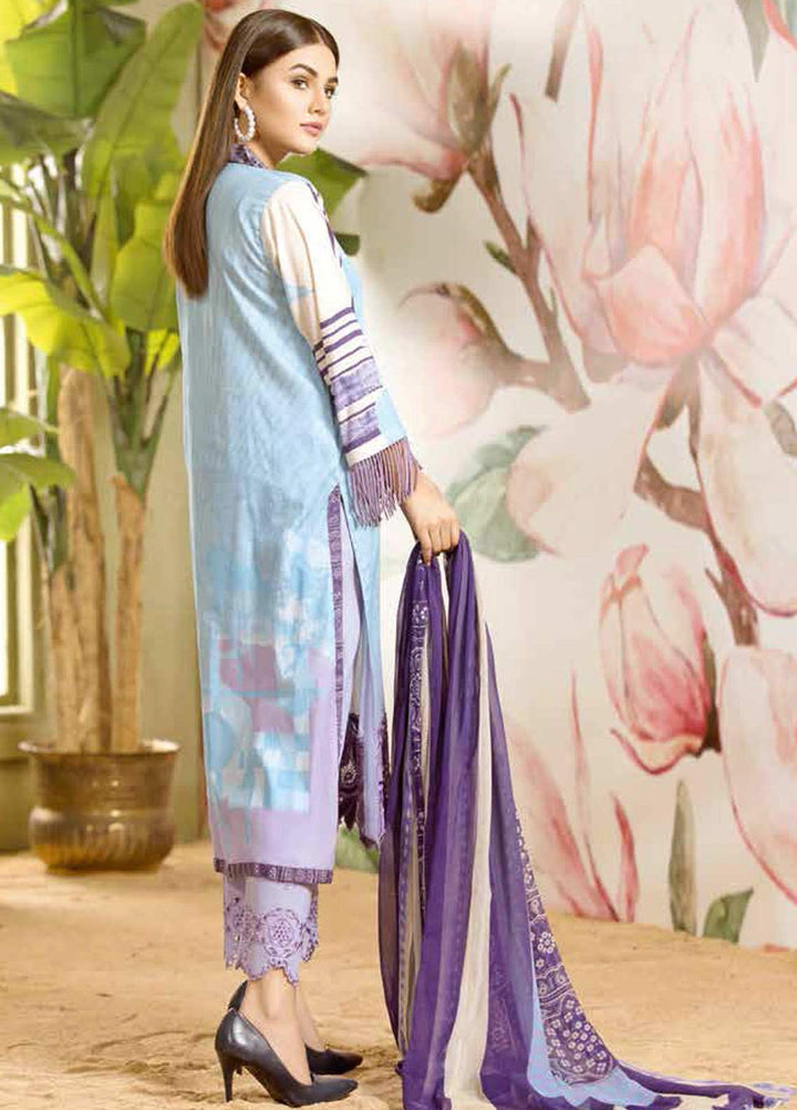 Charizma Embroidered Lawn Suits Unstitched 3 Piece CRZ21LE CIN-01-A - Summer Collection