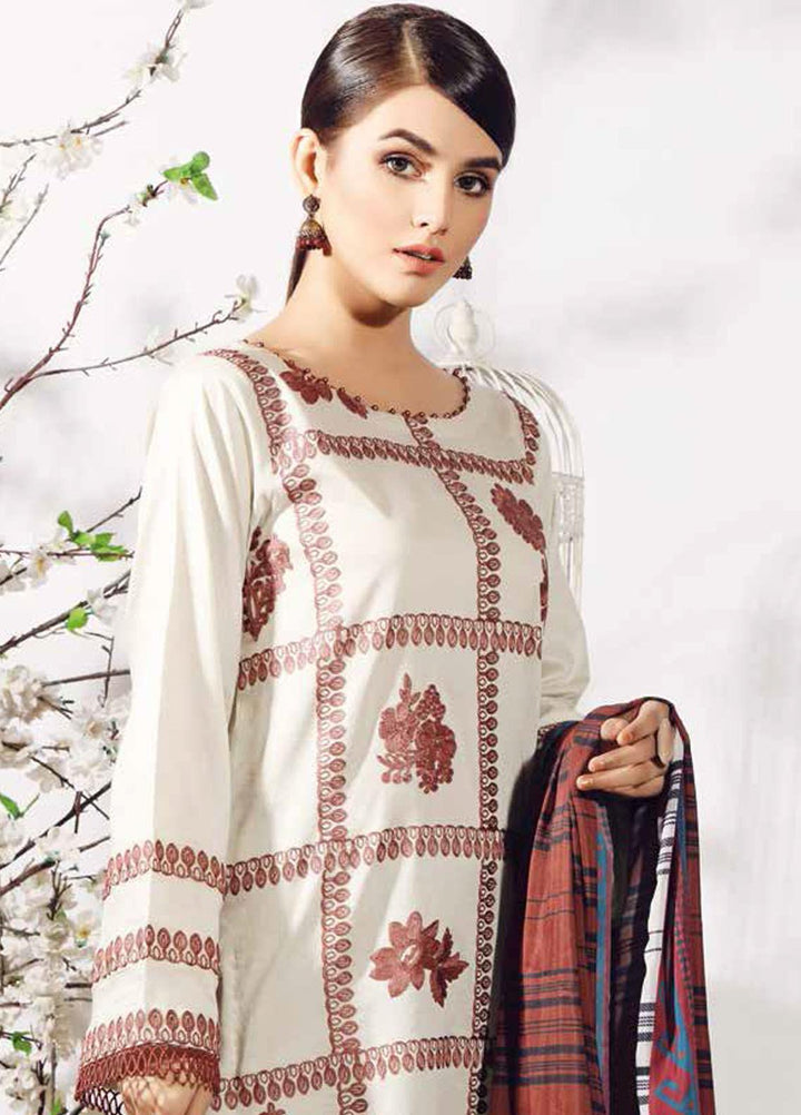 Charizma Embroidered Lawn Suits Unstitched 3 Piece CRZ21LE CIN-03-C - Summer Collection