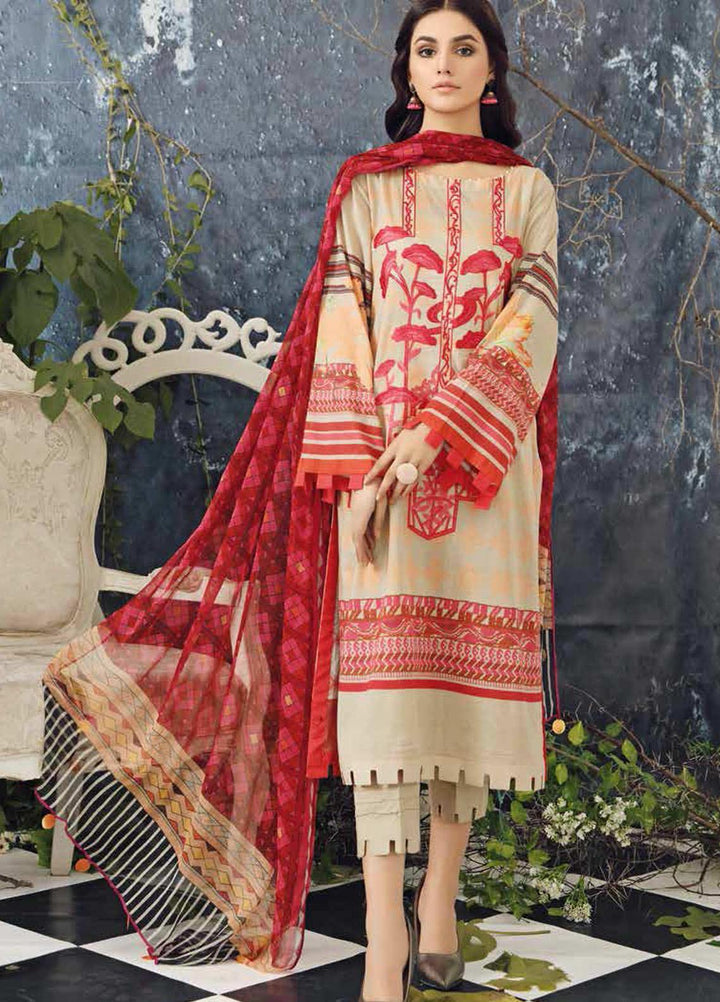 Charizma Embroidered Lawn Suits Unstitched 3 Piece CRZ21LE CIN-04-A - Summer Collection