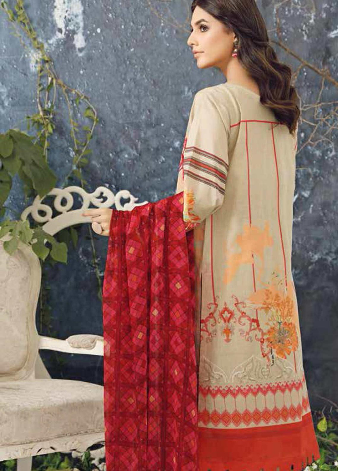 Charizma Embroidered Lawn Suits Unstitched 3 Piece CRZ21LE CIN-04-A - Summer Collection