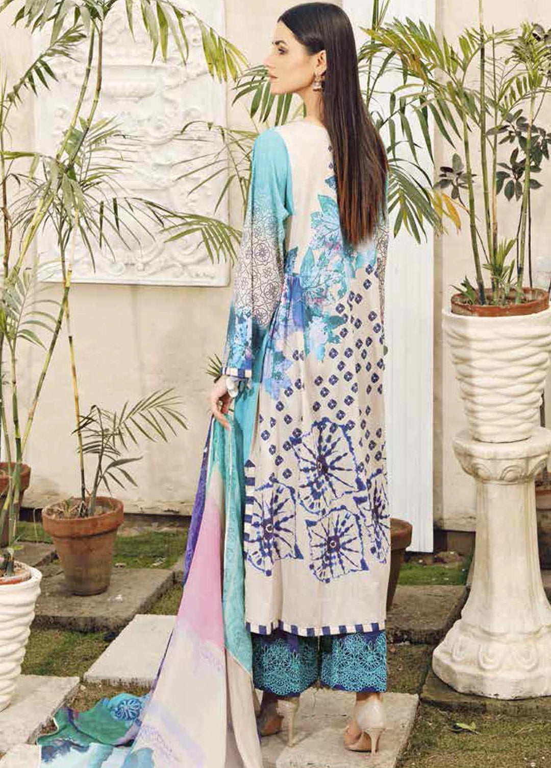 Charizma Embroidered Lawn Suits Unstitched 3 Piece CRZ21LE CIN-05-A - Summer Collection