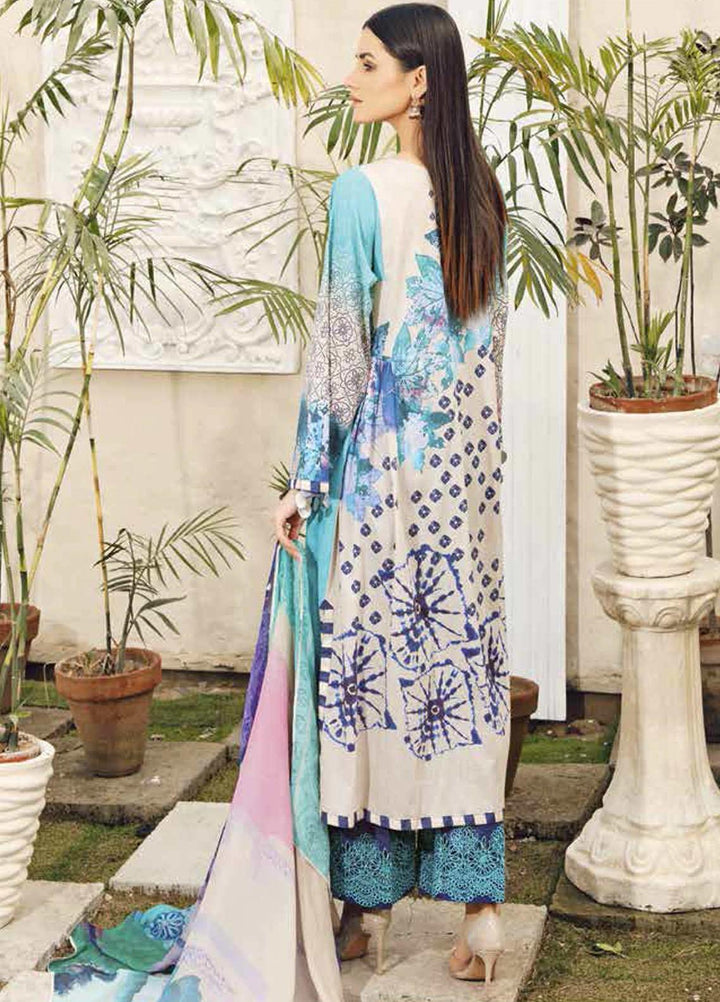 Charizma Embroidered Lawn Suits Unstitched 3 Piece CRZ21LE CIN-05-A - Summer Collection