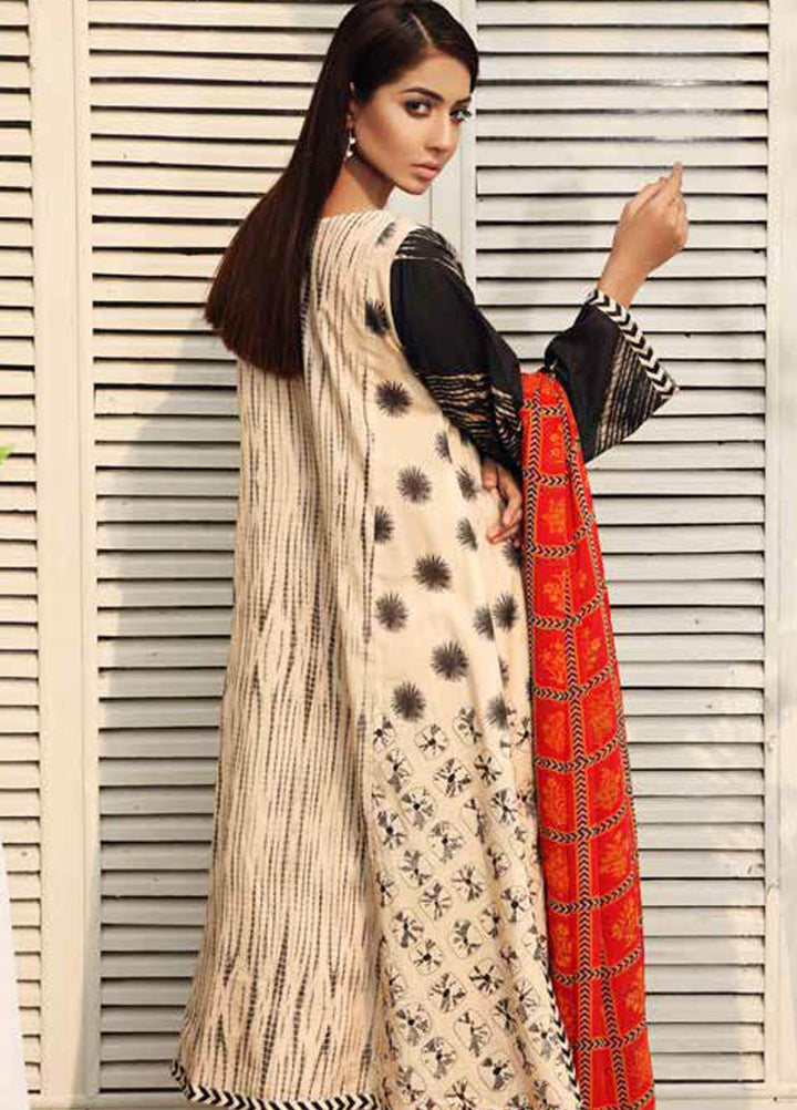 Charizma Embroidered Lawn Suits Unstitched 3 Piece CRZ21IF IN-29-B - Summer Collection