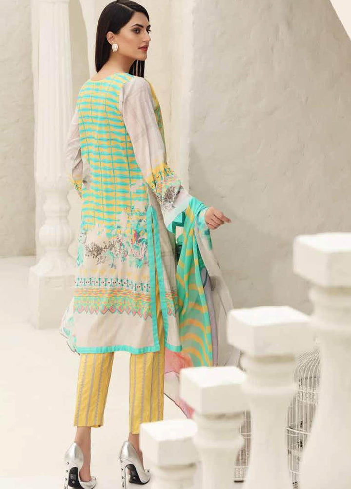 Charizma Embroidered Lawn Suits Unstitched 3 Piece CRZ21IF IN-30-A - Summer Collection