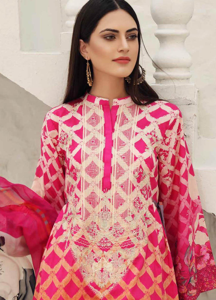 Charizma Embroidered Lawn Suits Unstitched 3 Piece CRZ21IF IN-33-A - Summer Collection