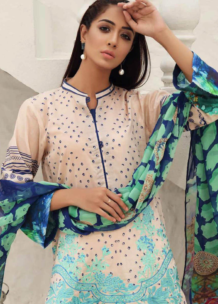 Charizma Embroidered Lawn Suits Unstitched 3 Piece CRZ21IF IN-34-A - Summer Collection