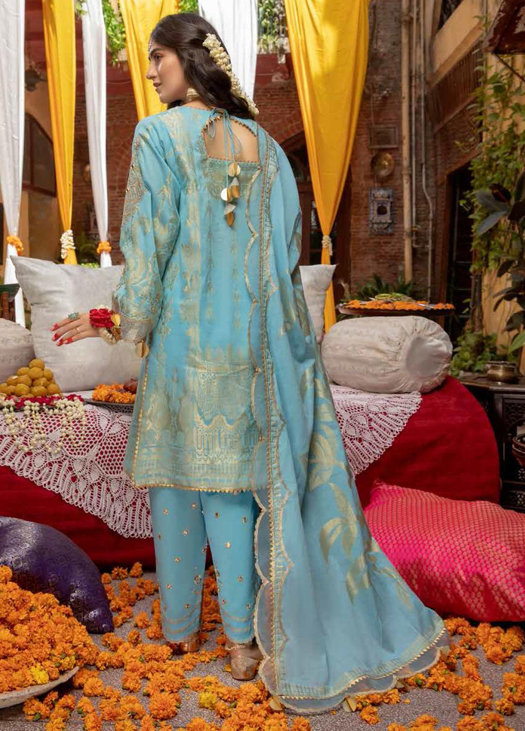 Charizma Embroidered Jacquard Suits Unstitched 3 Piece CRZ21J CJ-03 - Festive Collection