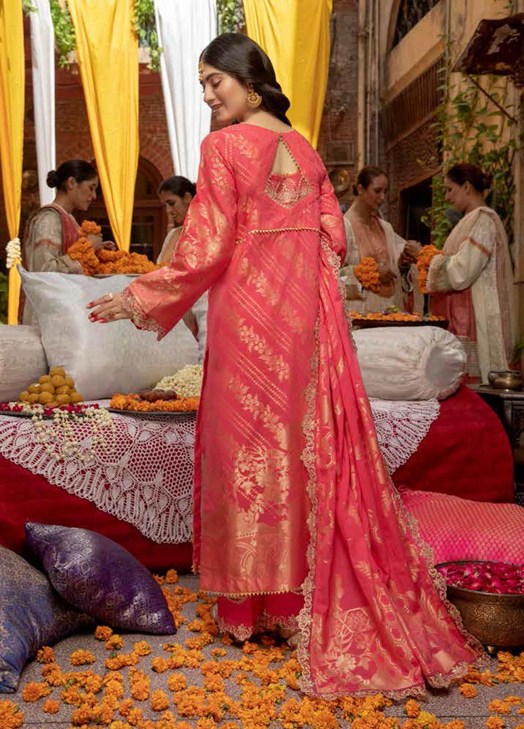 Charizma Embroidered Jacquard Suits Unstitched 3 Piece CRZ21J CJ-04 - Festive Collection