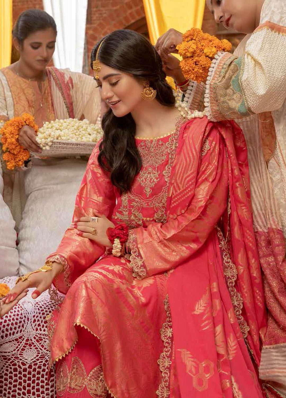 Charizma Embroidered Jacquard Suits Unstitched 3 Piece CRZ21J CJ-04 - Festive Collection